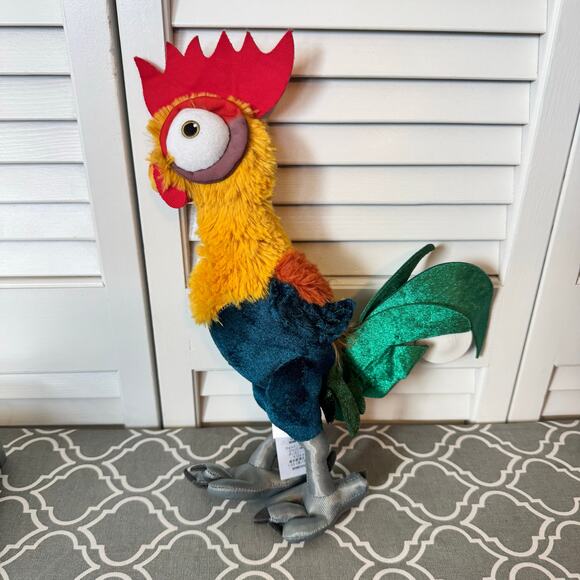 Disney Store Hei Hei Chicken Moana Plush Stuffed Animal Rooster Toy 12" Movie - Picture 3 of 6